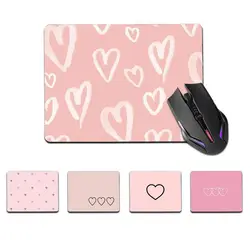 FHNBLJ Hohe Qualität Rosa Herz Liebe Gummi Maus Durable Desktop Mousepad Top Verkauf Großhandel Gaming Pad maus