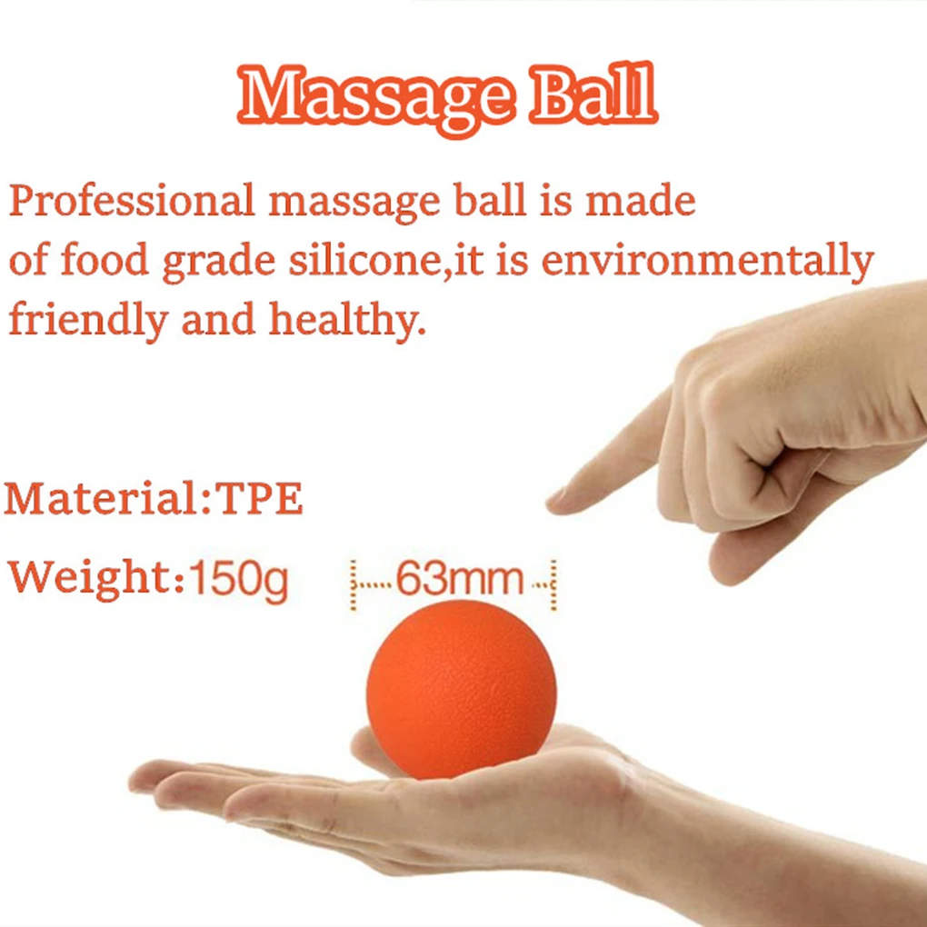 Foot Back Arm Muscle Lacrosse Massage Ball TPE Gym Fitness Yoga Ball Muscle Stress Relief Massage Tools