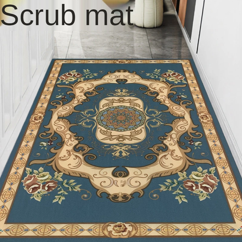 Entrance Door Mat Floor Mat Home Non-Slip Hallway Nordic Style Entrance Door Living Room Foot Mat Can Be Cut and Easy to Care