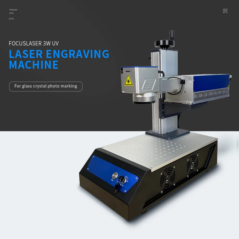 5W UV Laser Marking Machine Ultraviolet Rays Laser Source For Glass Crystal Photo Marble Stone Marking Non-metal Engraving Metal