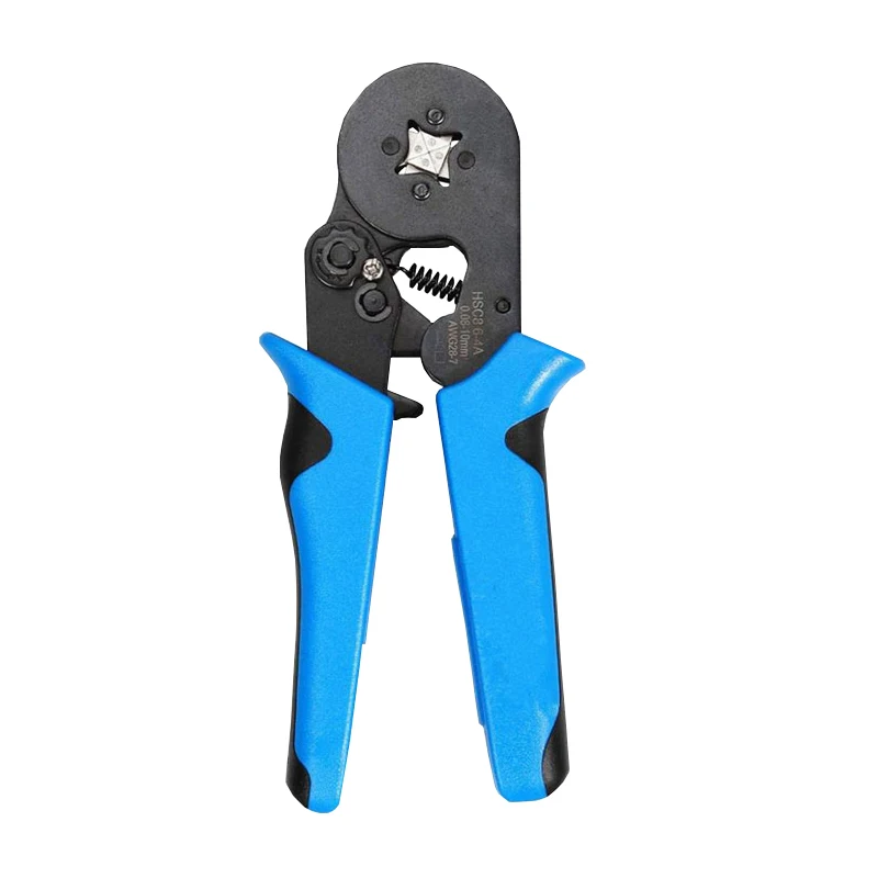 HSC8 6-4 0.08-10mm² Crimping Pliers Wire Stripper Crimper Ferrule Tube Type Needle Self-Adjusting Hand Pliers 1200 Terminals Kit