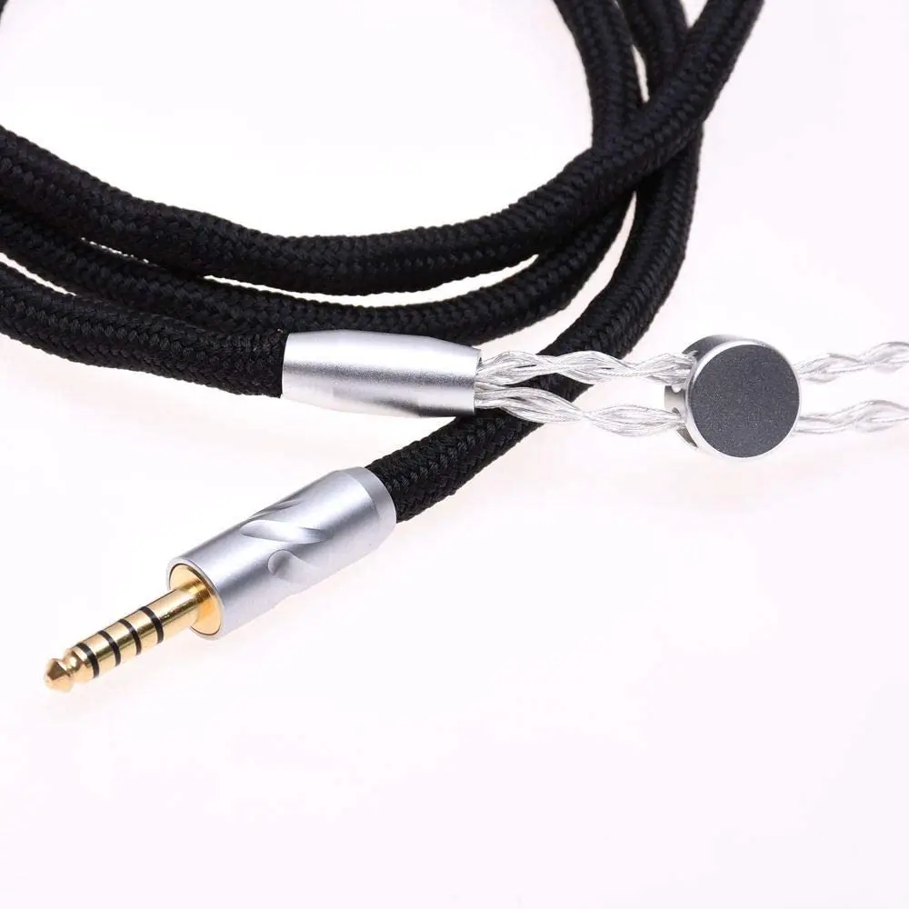 Black Sleeve 8 Cores Headphone Extension Cable 2x 2.5mm Plug For Hifiman HE1000 HE400S He400i HE-X HE560 Oppo PM-1 PM-2
