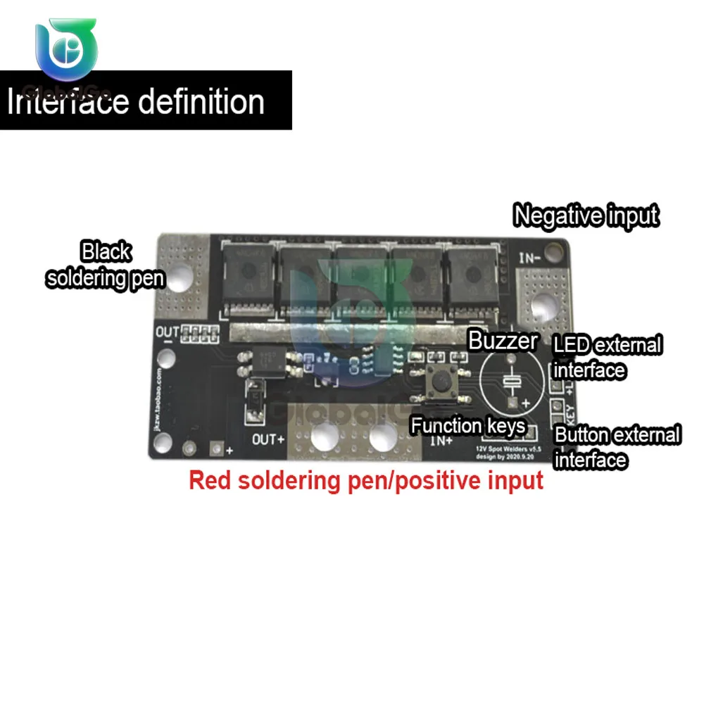 Saldatori a punti portatili del dispositivo di saldatura del circuito del pwb di stoccaggio della batteria della saldatrice a punti di DIY 12V per 18650 26650