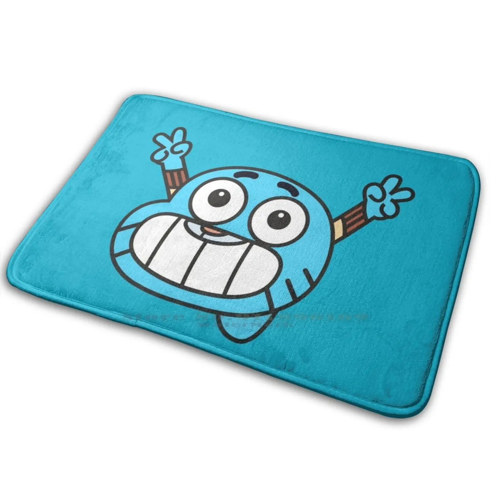 Gumball Mat Rug Carpet Anti - Slip Bedroom Entrance Door Mat Gumball Watterson Gumball The Cute Cartoon Cat Blue Cat Gummypuss