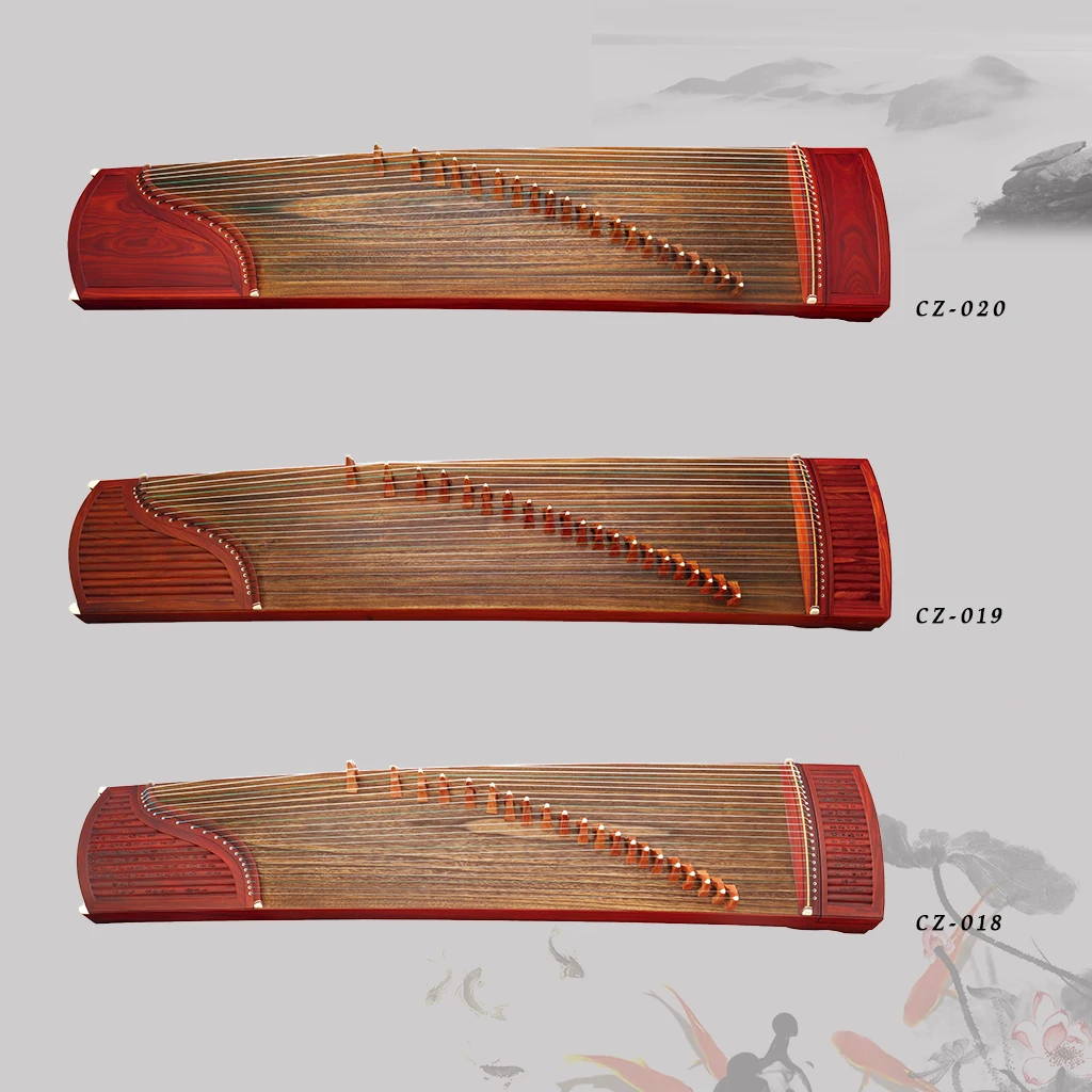 

NAOMI 21 Strings Soaked Rosy Sandalwood Guzheng Chinese Zither Harp 163cm Length Free Accessories Koto Strings Snails Stands