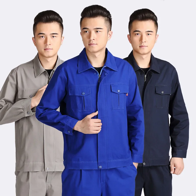 

100% Cotton Working clothing set Men Women Moisture Wicking Welding uniform Anti-scalding Wear Resistant Machine Repair Coverall