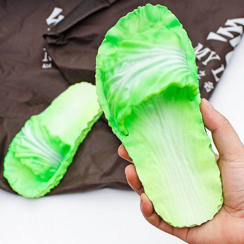 Cabbage Shape Slipper Women's Summer Bathroom Anti-slip Bath Students Fashion House Slippers Creative Shoes Children