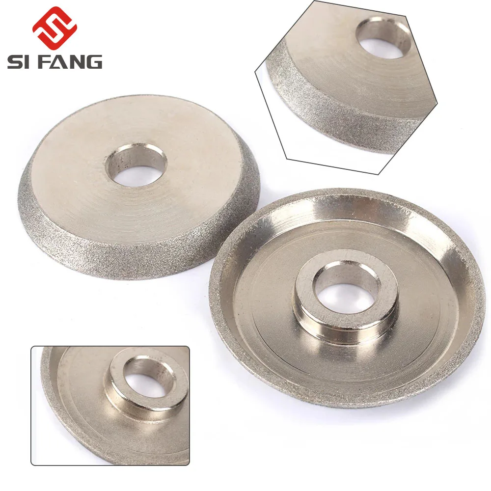 1PC 78mm Diamond Grinding Wheel Electroplate Grinding Circle 150Grit Grinder for Carbide Metal Tungsten Steel Milling Cutter