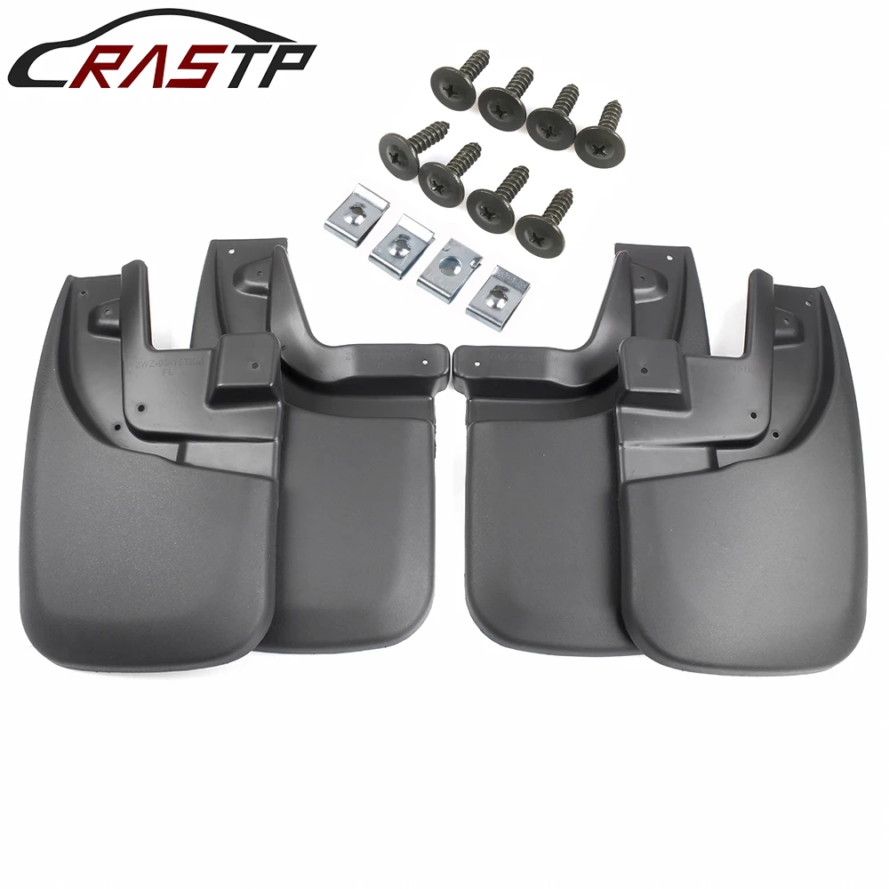 

RASTP-New For Car Heavy-Duty Molding 2005-2015 Compatible With Toyota Tacoma Mud Baffle Splash Front And Rear 4pcs RS-LKT052