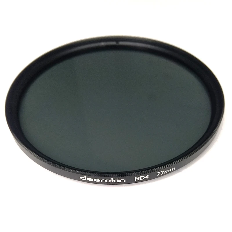 Deerekin ND4 Solid Neutral Density 0.6 ND Filter (2-Stop) 37mm 43mm 46mm 40.5mm 49mm 52mm 55mm 58mm 62mm 67mm 72mm 77mm 82mm