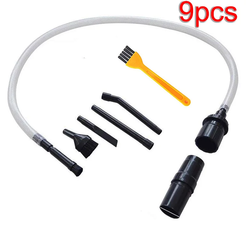 9Pcs Universal Micro Vacuum Cleaner Parts Keyboard Crevice Cleaning Tool Brush Kit Household Cleaning Parts Replacement For Home