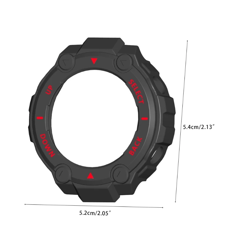 Protector Cover Case for -Amazfit T-Rex Smartwatch Protective Shell Frame for A mazfit Trex Pro Edge Bumper 1 PC