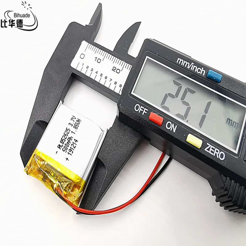 3,7 V, 500 mAH, 802525 852526 polimerowa bateria litowo-jonowa / litowo-jonowa do GPS, mp3, mp4, mp5,dvd, bluetooth, model zabawki mobilny