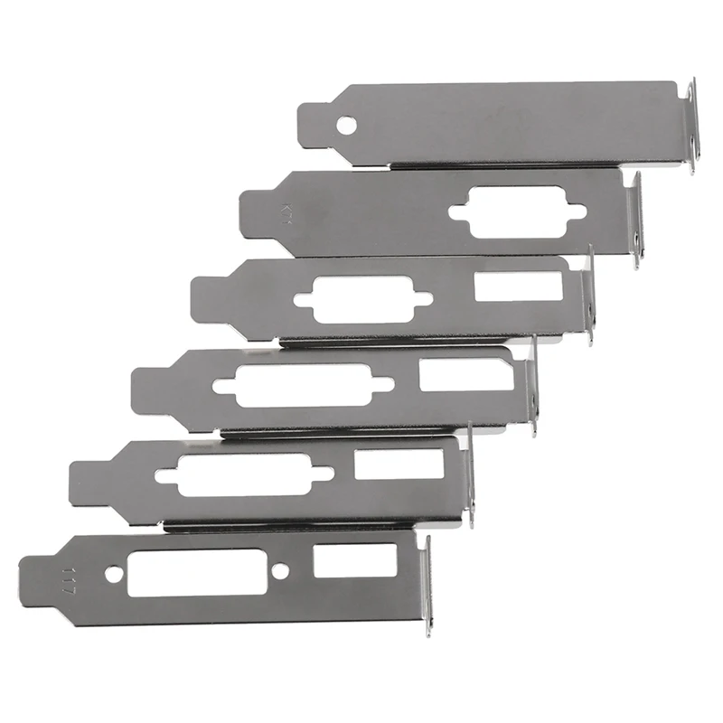 Low Profile Bracket Adapter  -compatible DVI DP VGA baffle Port For Half Height Graphic Video Card Set