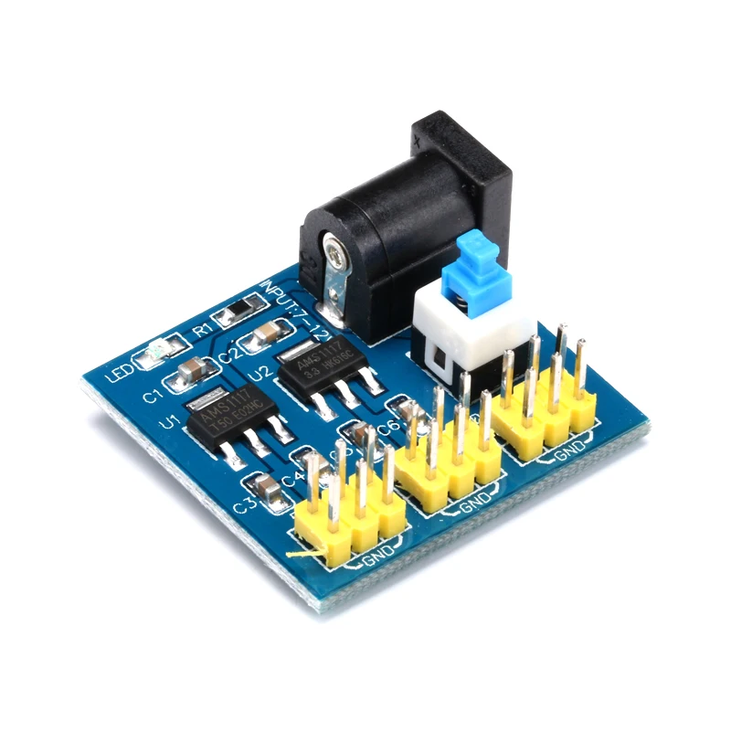 3.3V 5V 12V Power Supply Module Multi-Output Dc-Dc Voltage Conversion Module 12V To 3.3/5/12 with light