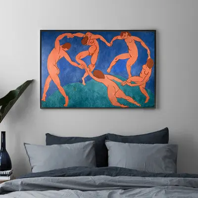 Dancing Henri Matisse niche art micro-jet decorative painting. Master Jie's classic paintings, study, entrance, bedroom