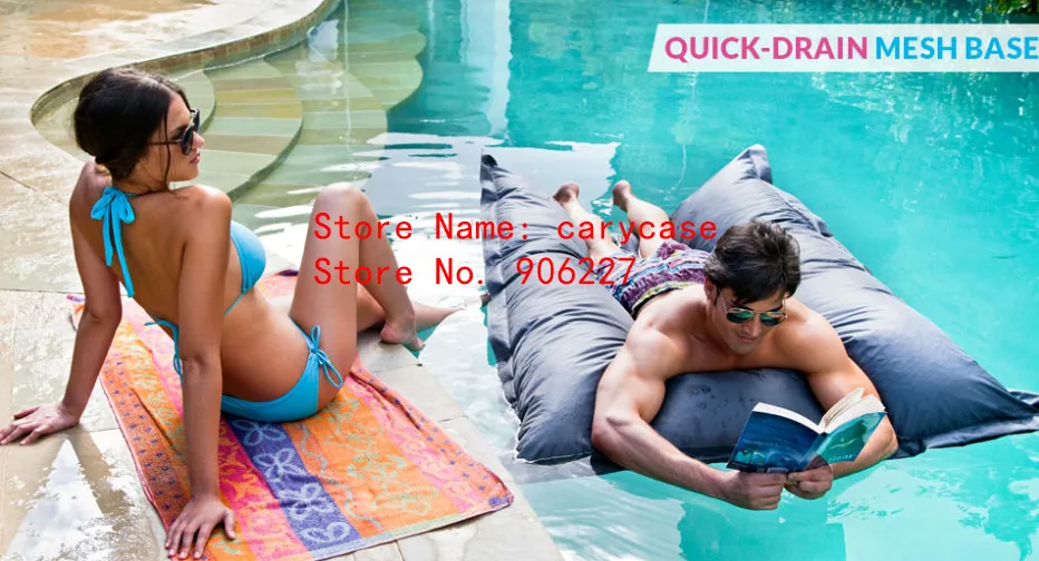 Waterproof beanbag cover Floating Swimming Pool Bean bag chair, beach beans lazy lounger