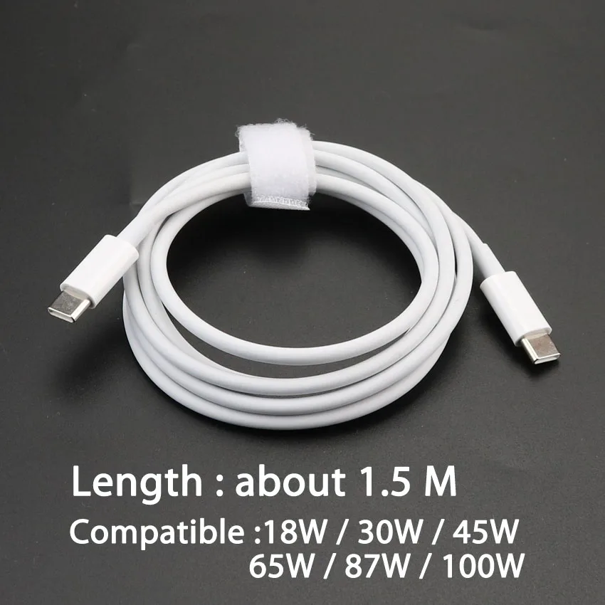 كابل USB من النوع C إلى النوع C ، شحن سريع ، 45 واط 65 واط 100 واط ، لهاتف Xiaomi Redmi Note 9 8 7 PD 5A ، Samsung 1 متر 1.5 متر 2 متر