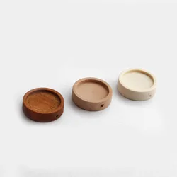 20pcs Charms Wooden Round Blank Tray Pendant Base 12mm Round Glass Cabochon Cameo Bezel Base Diy Bracelet Earring Jewelry Making