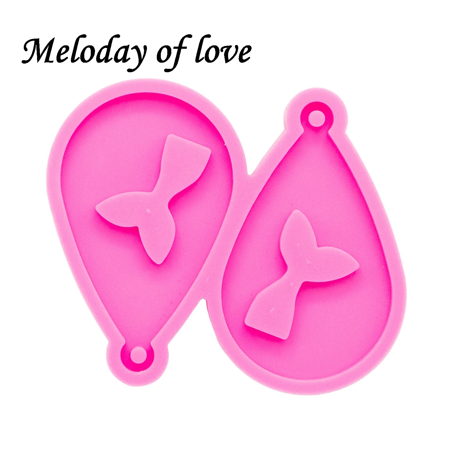 Glossy Mermaid/Girl/Unicorn/Paw/Pot Leaf hemp Tear Drop Hoop Earrings Silicone Mold Diy Epoxy Resin Molds Jewelry Making DY0350