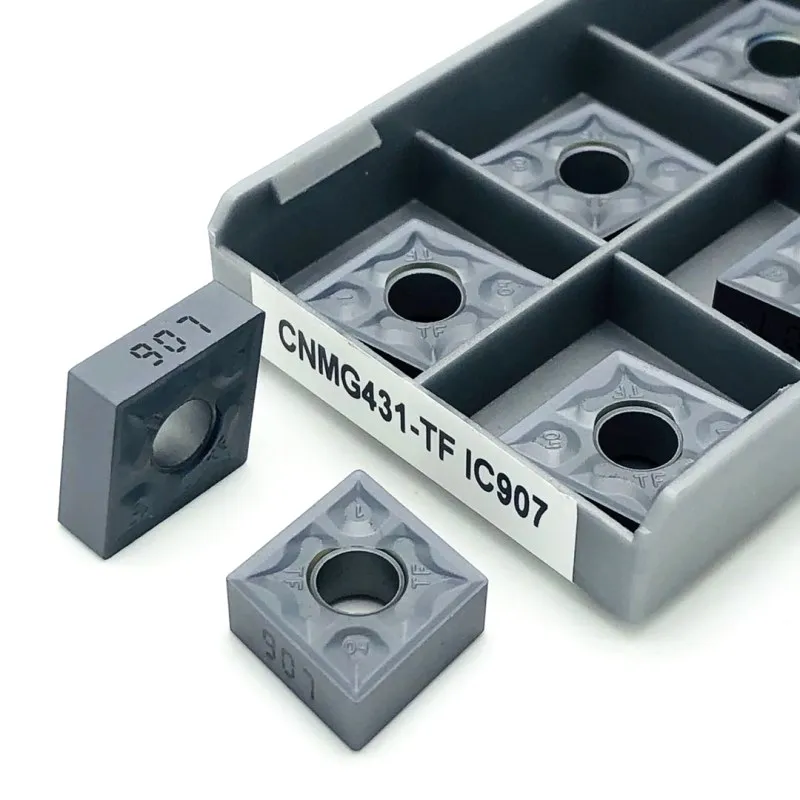 10PCS strumento di Svolta CNMG120404 CNMG120408 TF IC907/IC908 inserto in metallo duro strumento tornio CNC parti di macchine utensili in metallo tornitura strumenti