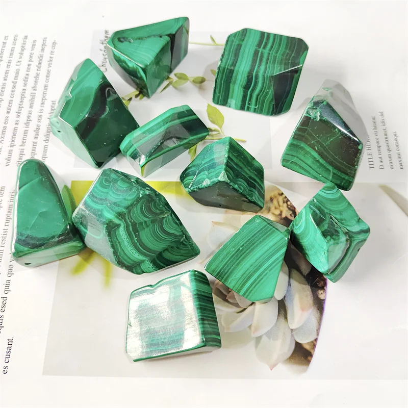 

Natural Quartz Crystal Malachite Polished Rough Raw Stones Healing Reiki Gemstones Decoration