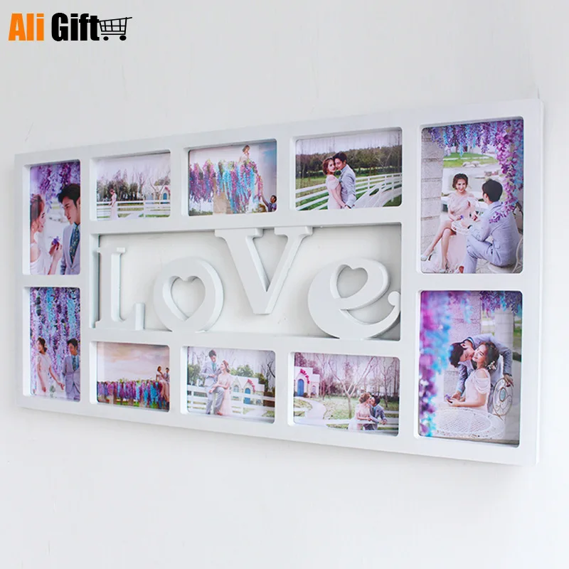 Hot Selling Newest A European Style Creative Conjoined Frame Lovefamily Photo Wall Studio Wholesale Popular Style Supply