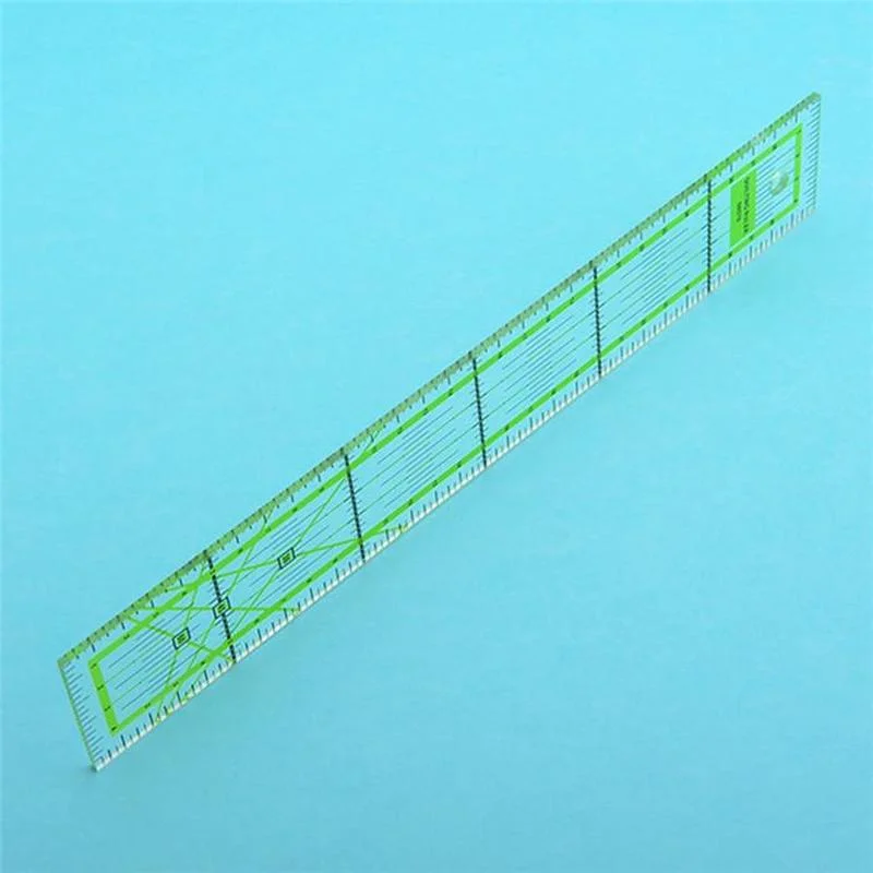 Righello per cucire su misura piede misuratore da sarto taglio trapuntatura cucito strumenti fai da te cancelleria righello da disegno