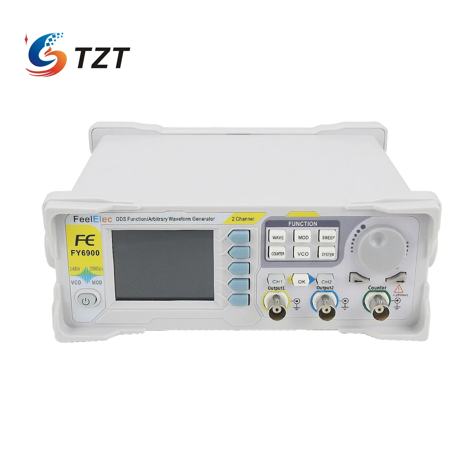 TZT FY6900-80M 80MHz 100MHz ฟังก์ชั่นโดยพลการสัญญาณกำเนิดสัญญาณ DDS Dual ช่องความถี่
