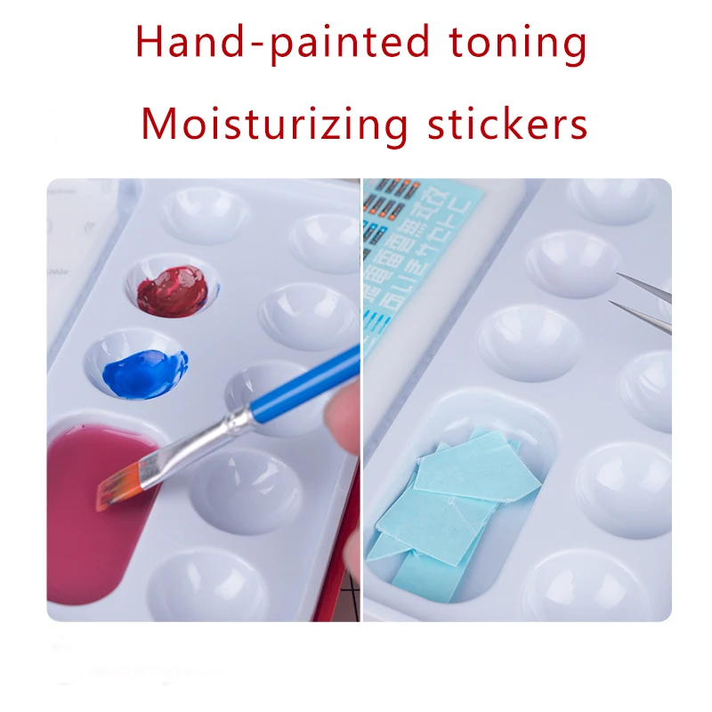 Water-Based Paint Water-Sticking Operation Box Hand-Painted Paint Moisturizing Model Multifunctional Wet Plat Modeling Diorama