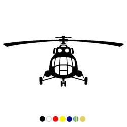 CS-419#12.6*30cm Sticker Mi 8 Helicopter funny car sticker and decal white/black vinyl auto car stickers on bumper rear window