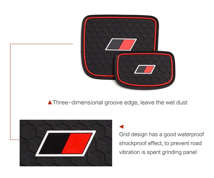Für Toyota Yaris 2020 2021 Anti-Slip Tor Slot Tasse Matte für Hybrid GR Sport Stil Änderung Zubehör Pad – Detail 13