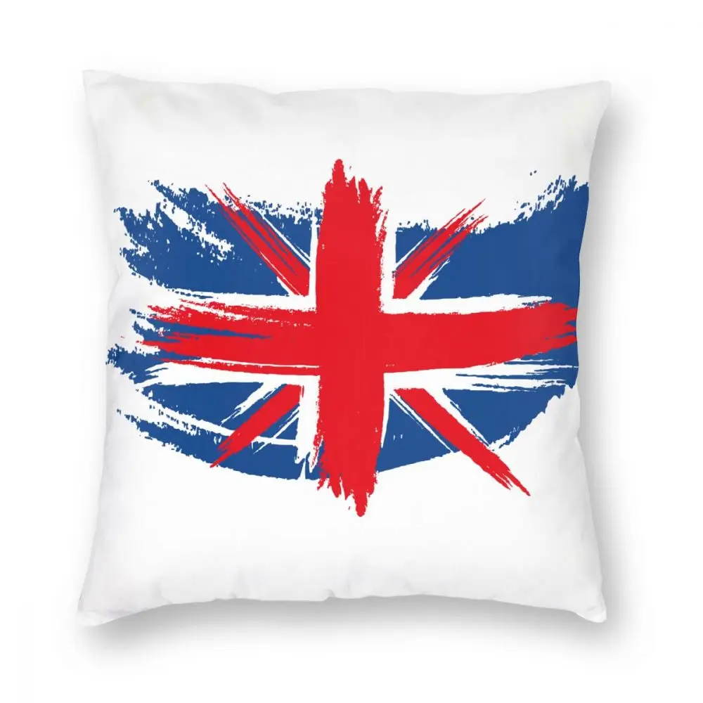 Union Jack Flag Square Pillow Case Polyester Cushions for Sofa UK United Kingdom Great Britain British Creative Pillowcase