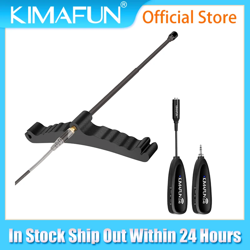 KIMAFUN Compact Bass Microphone Instrument Musical Condenser Microphone Professional Lightweight Microphones for Bass Playing