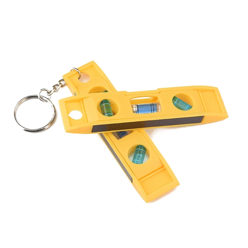 1 Pcs Mini 3 Bubble Level with Keychain Tor pedo Magnetic Gradienter Level Measuring Tool Plumb/Level/45-Degree Measuring