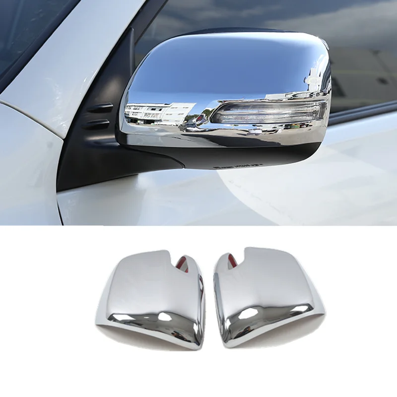 

ABS Chrome For Toyota Prado FJ150 FJ 150 2014 to 2017 Car Side Door Rearview Turning Mirror Cover Car Styling Accessories