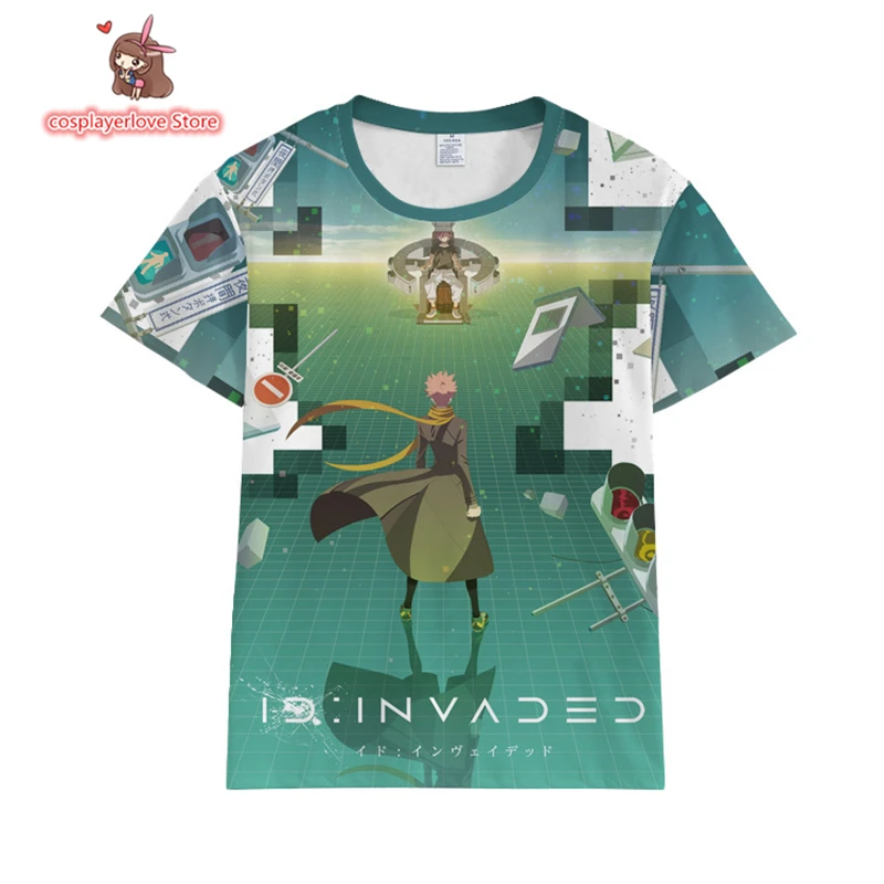 ID:INVADED Men and women thin casual short-sleeved T-shirt anime surrounding Short-sleeved T-shirt anime clothes