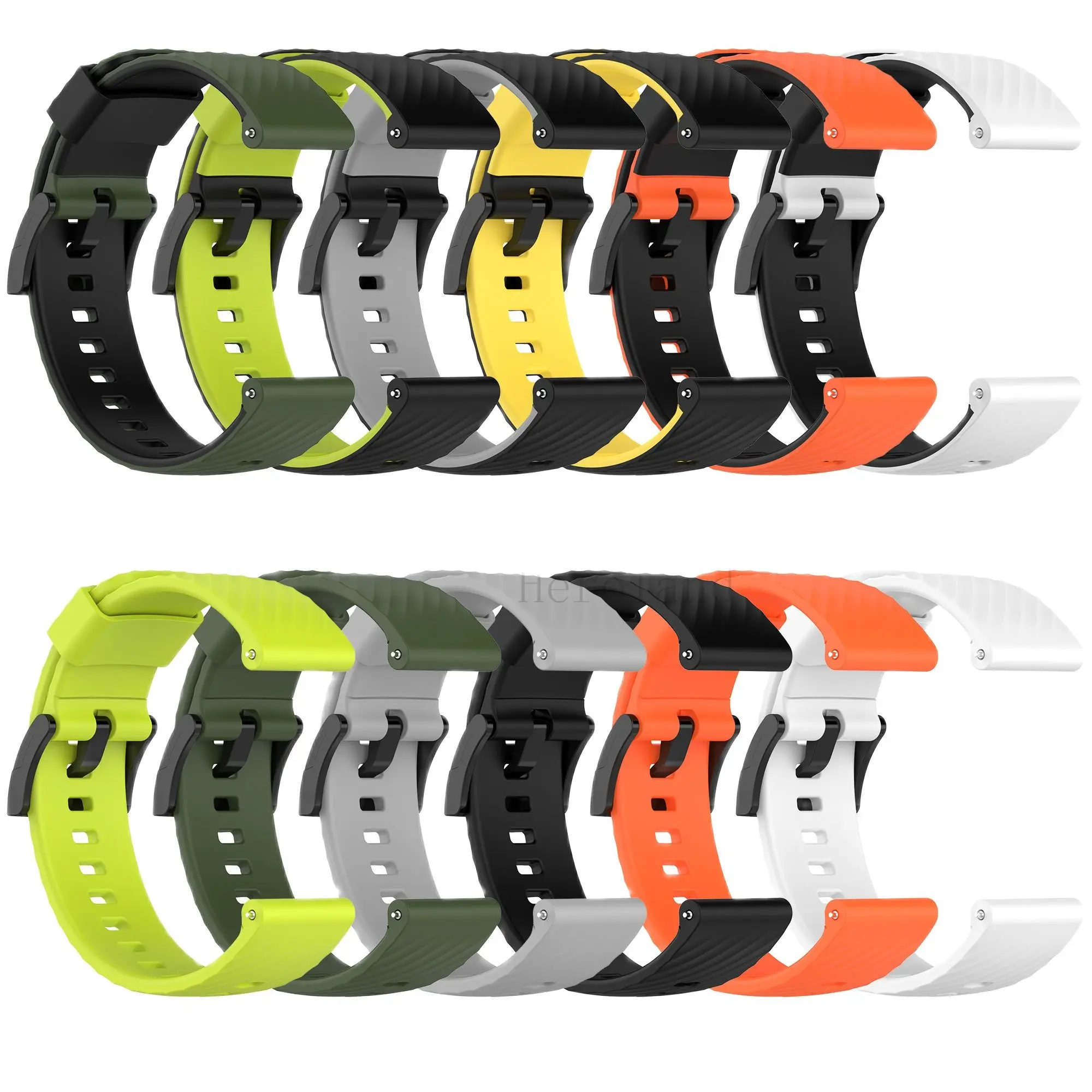 24Mm Silicone Horlogeband Wrist Strap Armband Voor Suunto 9/Suunto 7/Suunto9 Baro/D5/Spartan sport Smartwatch Polsband