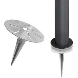 Outdoor Socket Accessories Ground Spike Material Steel Hot-Dip GalvanisedAdaptation scope 4-16.5MM Spike for Garden décor
