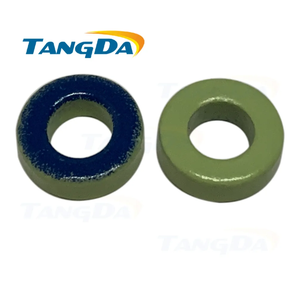 

Tangda Iron powder cores T37-52 OD*ID*HT 9.5*5.2*3.3 mm 26nH/N2 75ue Iron dust core Ferrite Toroid Core toroidal green blue A