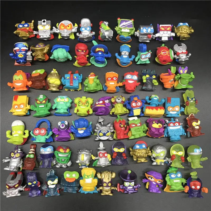 10/20/30/50pcs Original Superzings Rare Gold Silver Superthings Action Figures 3CM Super Zings Collection Toy for Kids Gift