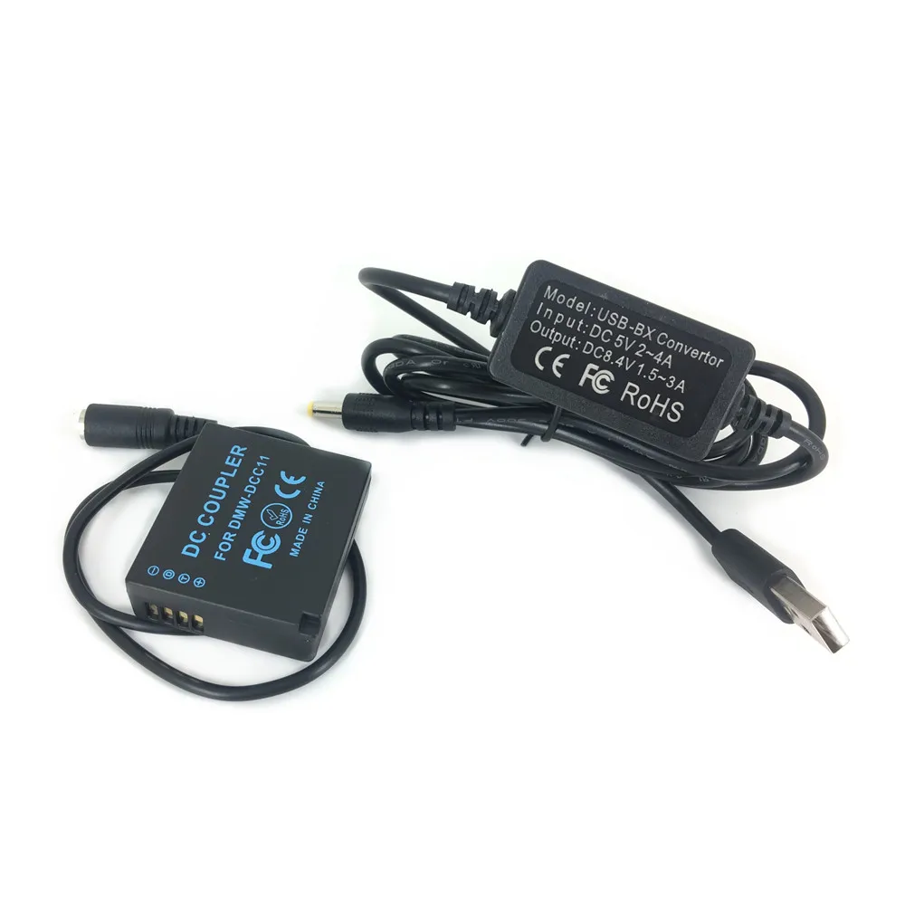 

Аккумуляторная батарея DCC11 + USB-адаптер, зарядный кабель для камеры Panasonic G100D GX7 GX9 LX100 GX80 GX85, внешний аккумулятор для DMW BLG10 BLE9