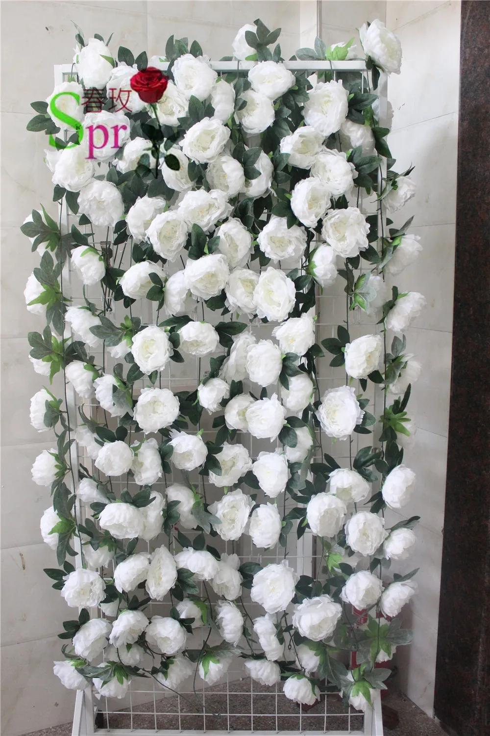 SPR 10pcs/lot 2m aritificial flower vine rattan wedding arch square artificial flowers wall backdrop table centerpiece flore