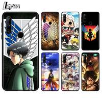 Anime Attack On Titan for Honor 30i 30S 20E 10i 10X 9S 9A 9C 9N 9X 8X 8C 20 10 9 Lite 30 8A 7C 7A Pro Black Phone Case