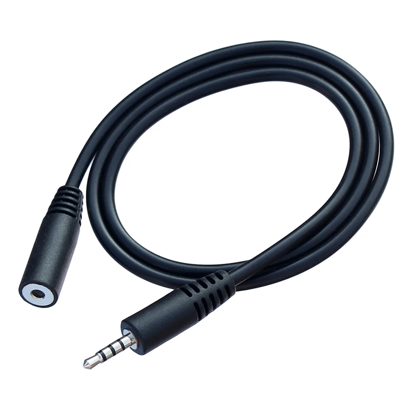 4 polak Stereo 2.5mm Jack męski do żeńskiego przedłużacz kabla Audio 0.5M 1.5M 1.8M