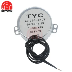 Strong TYC-50 Synchronous Motor AC 220V synchronous Motor 5-6r/min AC 220V-240V Low Noise for Fan/Christmas Tree/Popcorn Machine