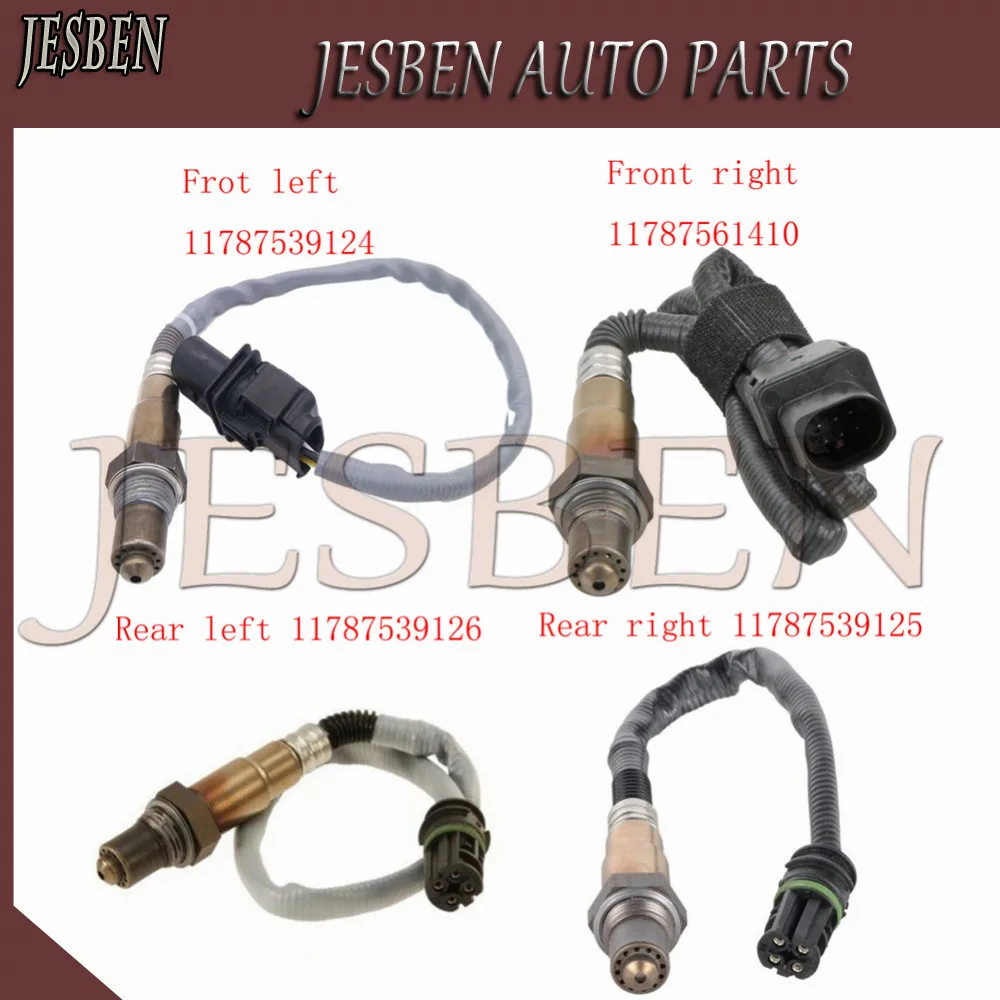 11787539126 11787539125 11787539124 11787561410 4x Front Rear Lambda Probe O2 Oxygen Sensor for BMW 540i 550i 650i 740i 750i