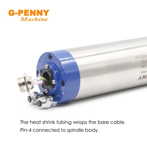 G-Penny 1,5KW ER11 Vattenkyld spindelmotor Diameter 65 mm 400 Hz Träbearbetningsspindel 4 st kullager 10 best sales 65 mm spindel - №4