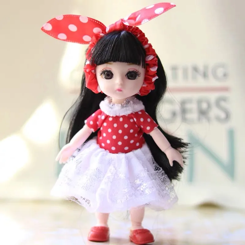 Bjd Doll With Fishtail 10 Style Cute Skirt Dress Accessories Dress Up Fashion Doll For 1/12 Blyth Doll 16 Cm Girls Toys DIY Gift