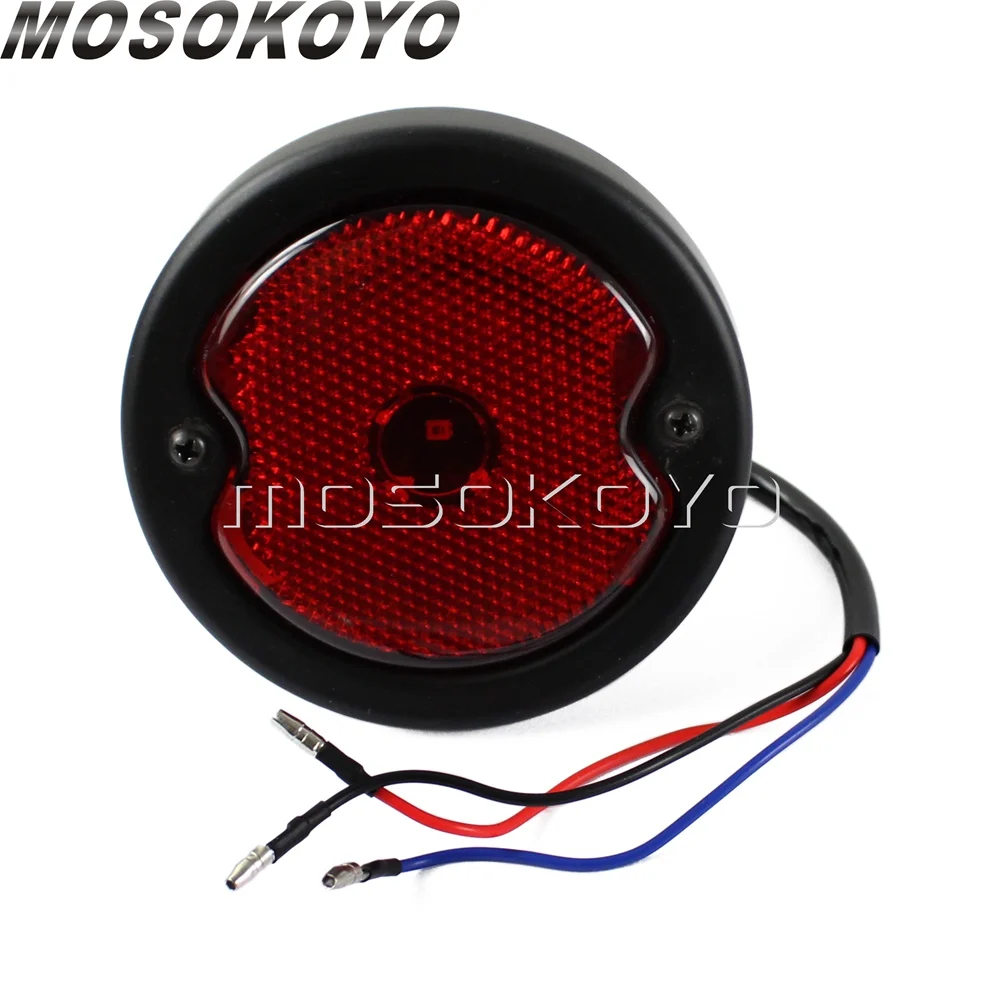 Classic Retro Motorcycle LED Tail Light Stop Brake Lamp License Plate Light for Sportster XL883 1200 Dyna Softail Cruiser XS650